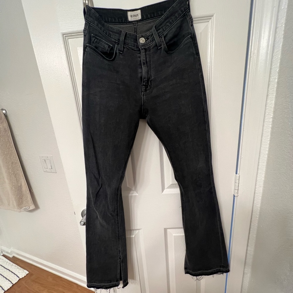 Hudson gray flare jeans